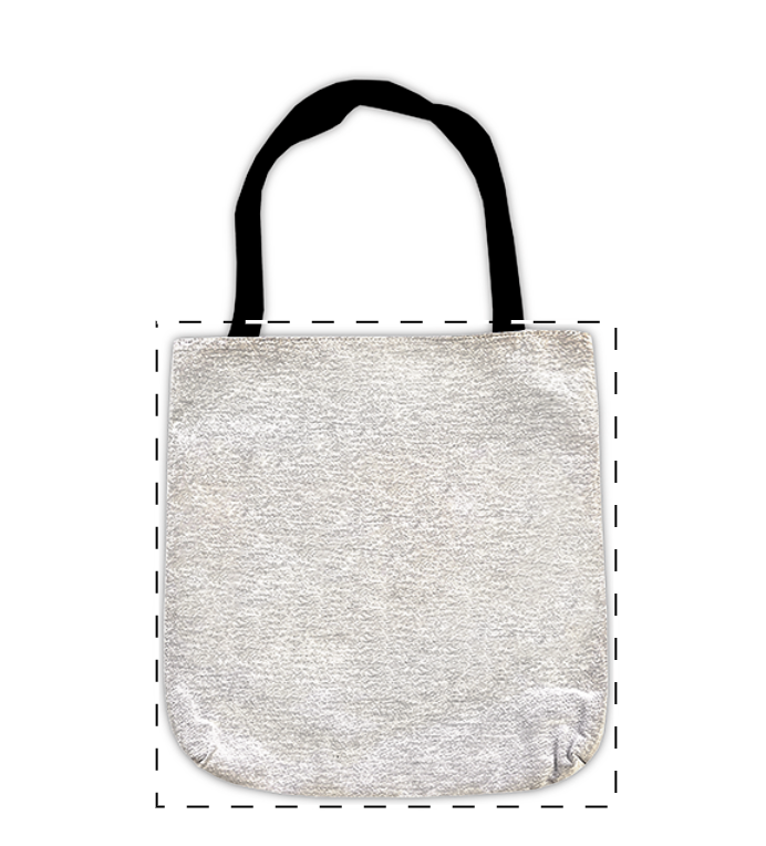 Customize Your Name in Diwani Font on Vibrant Art Woven Tote Bag