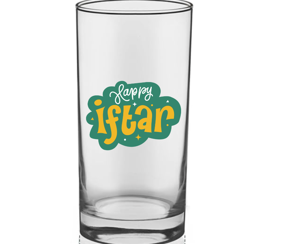 Ramadan Glass Tumbler Set (8-Cup Set)