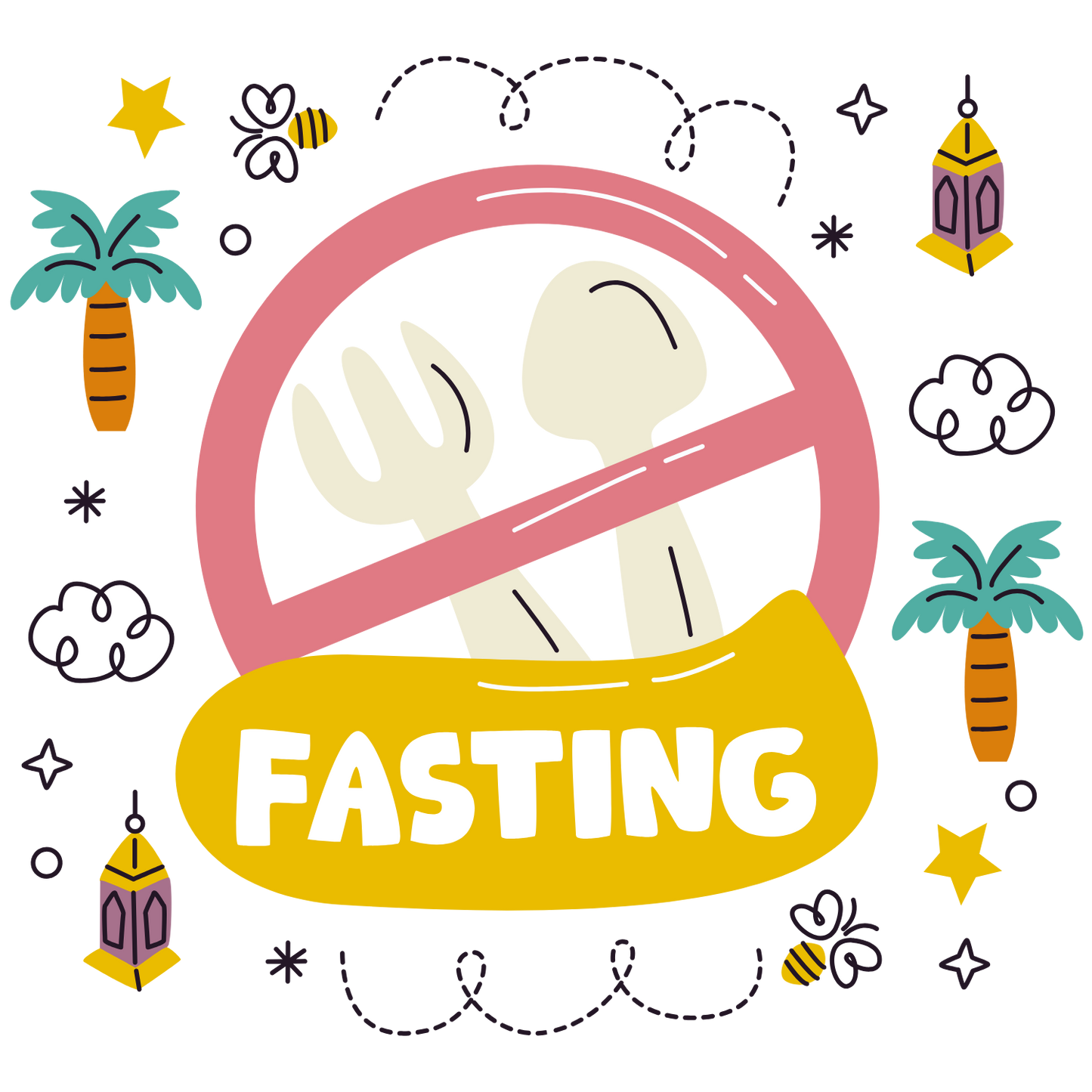 Fasting Mode – Ramadan Pot Holder (Pack of 2)