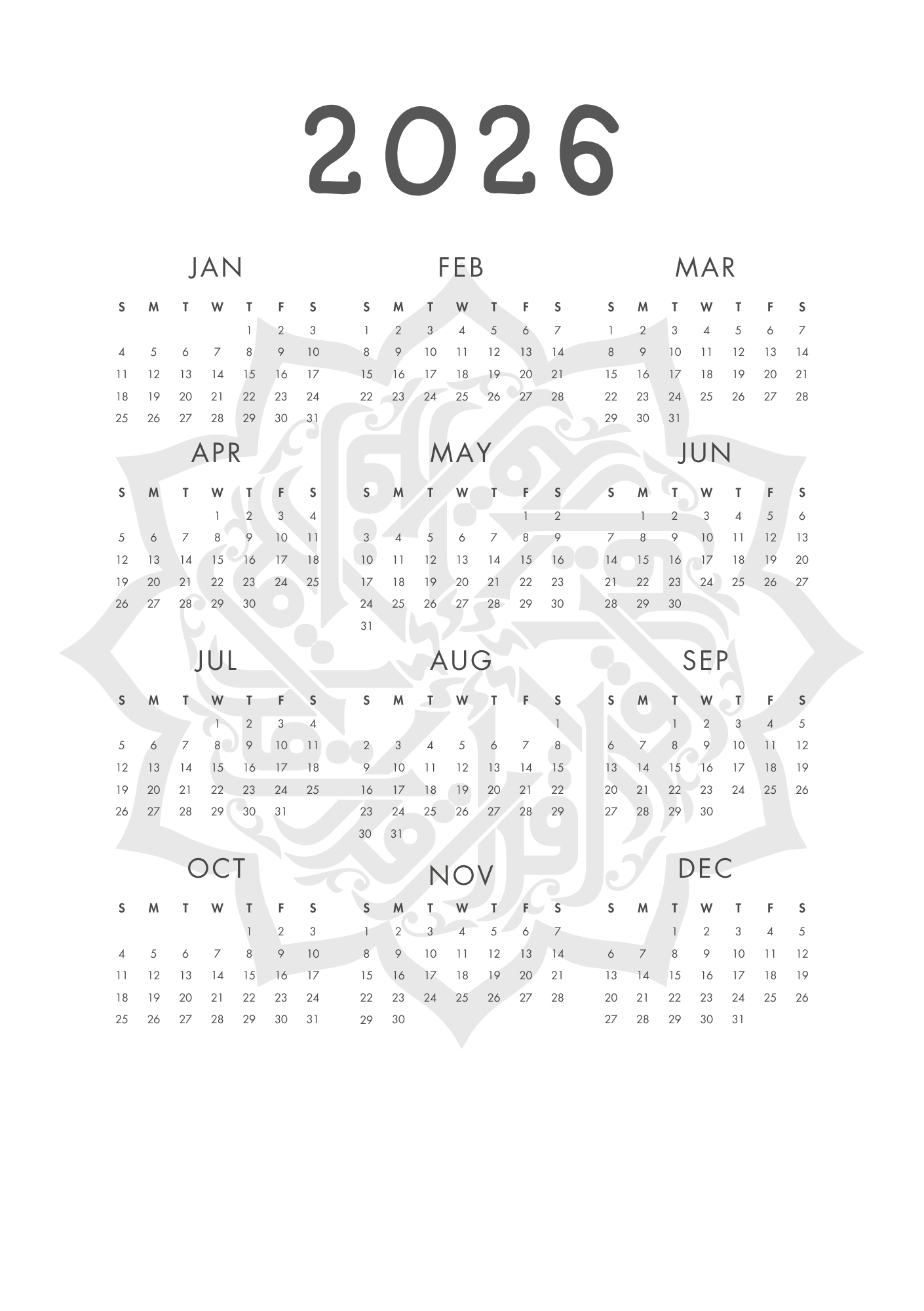 Sacred Geometry Journal – Arabic Kufic Star Design (Grid, Dotted, or Lined | 100–300 Pages)