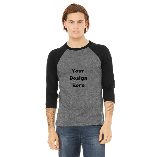 Unisex Custom Baseball Tee – Your Design, Your Style