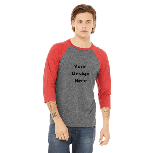 Unisex Custom Baseball Tee – Your Design, Your Style