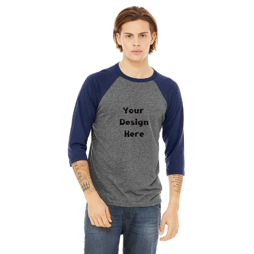 Unisex Custom Baseball Tee – Your Design, Your Style