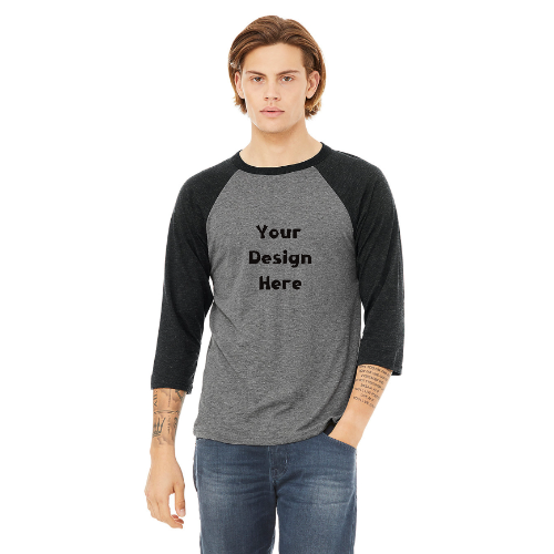 Unisex Custom Baseball Tee – Your Design, Your Style