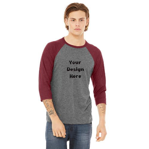 Unisex Custom Baseball Tee – Your Design, Your Style
