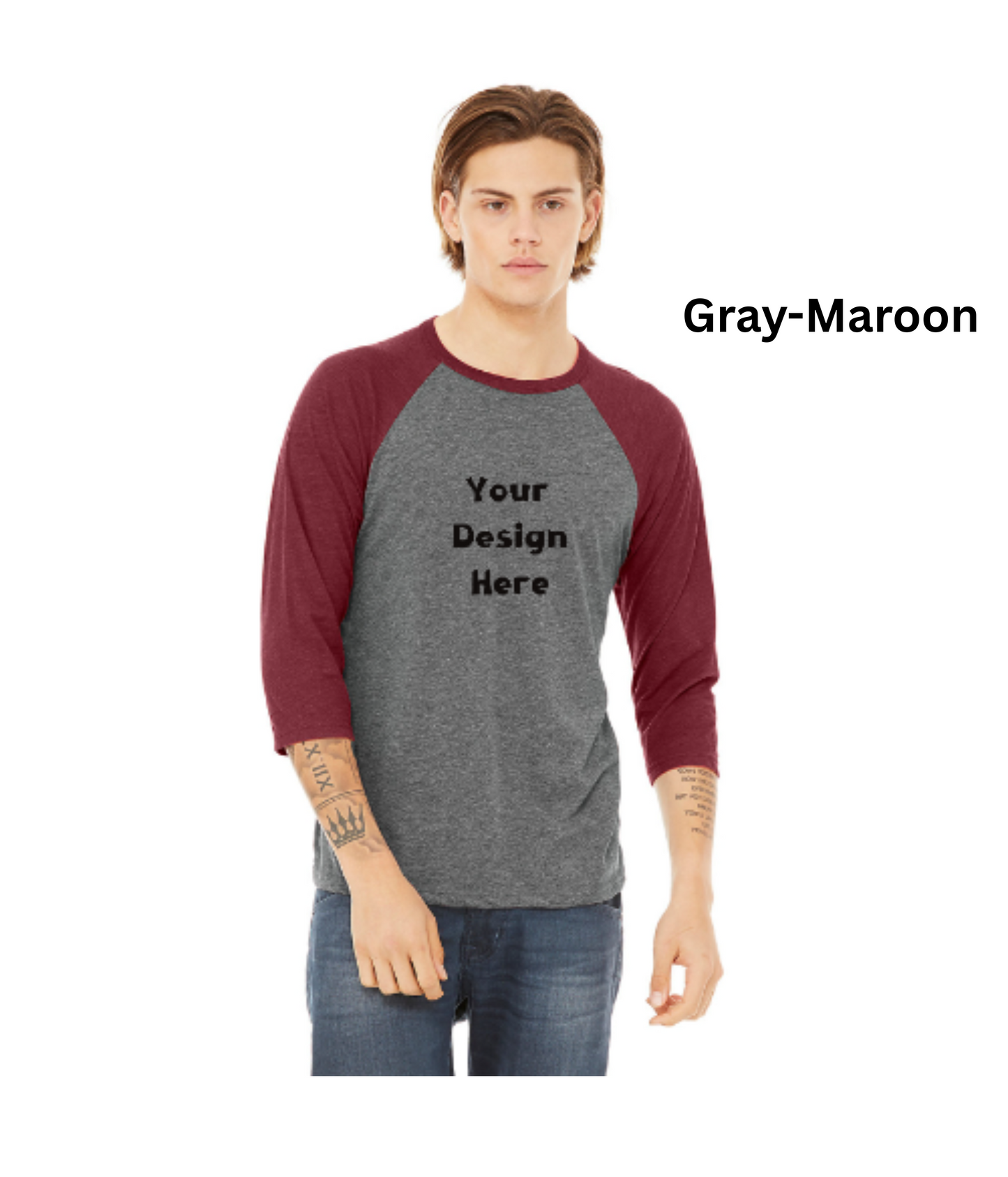 Unisex Custom Baseball Tee – Your Design, Your Style