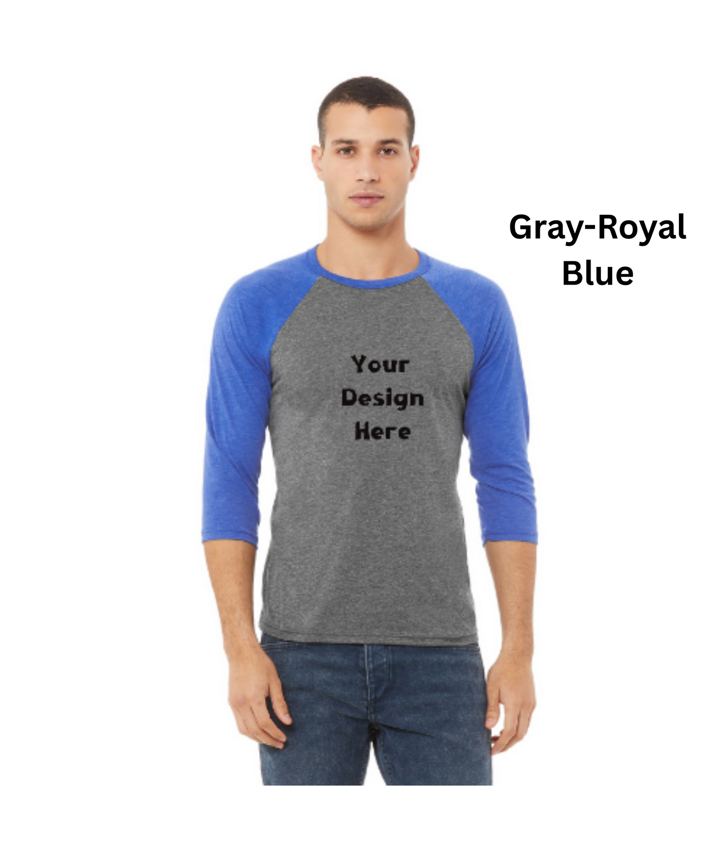 Unisex Custom Baseball Tee – Your Design, Your Style