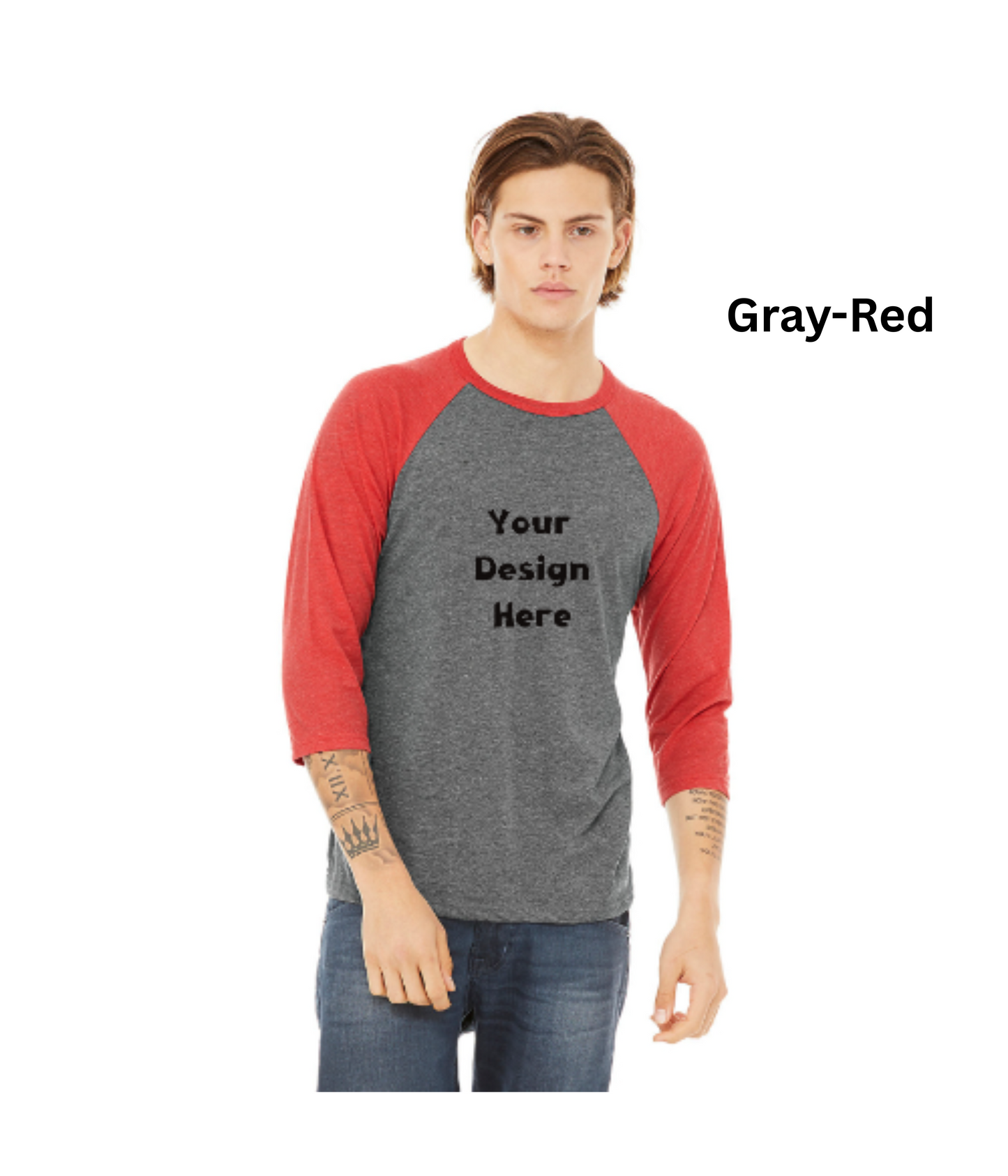 Unisex Custom Baseball Tee – Your Design, Your Style
