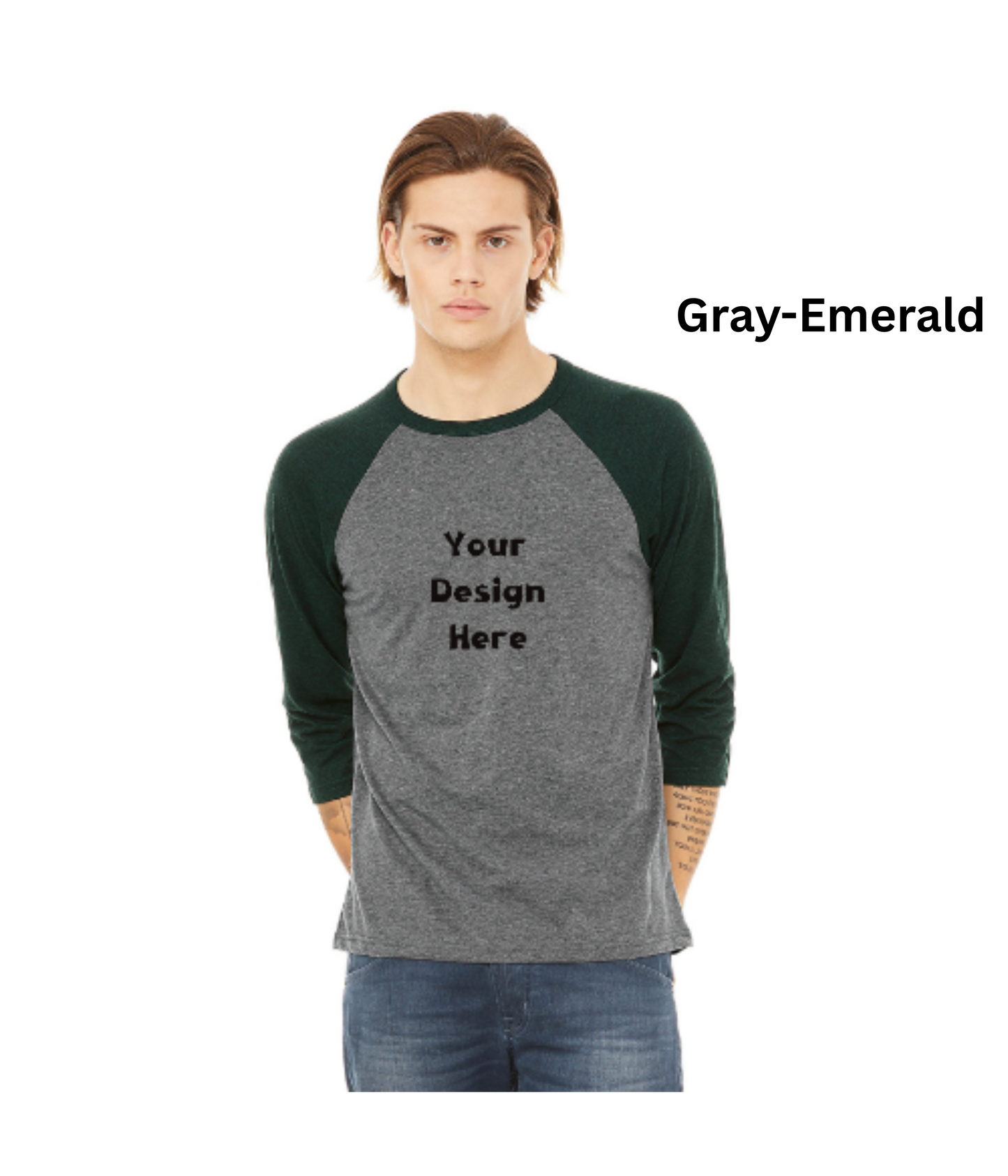 Unisex Custom Baseball Tee – Your Design, Your Style