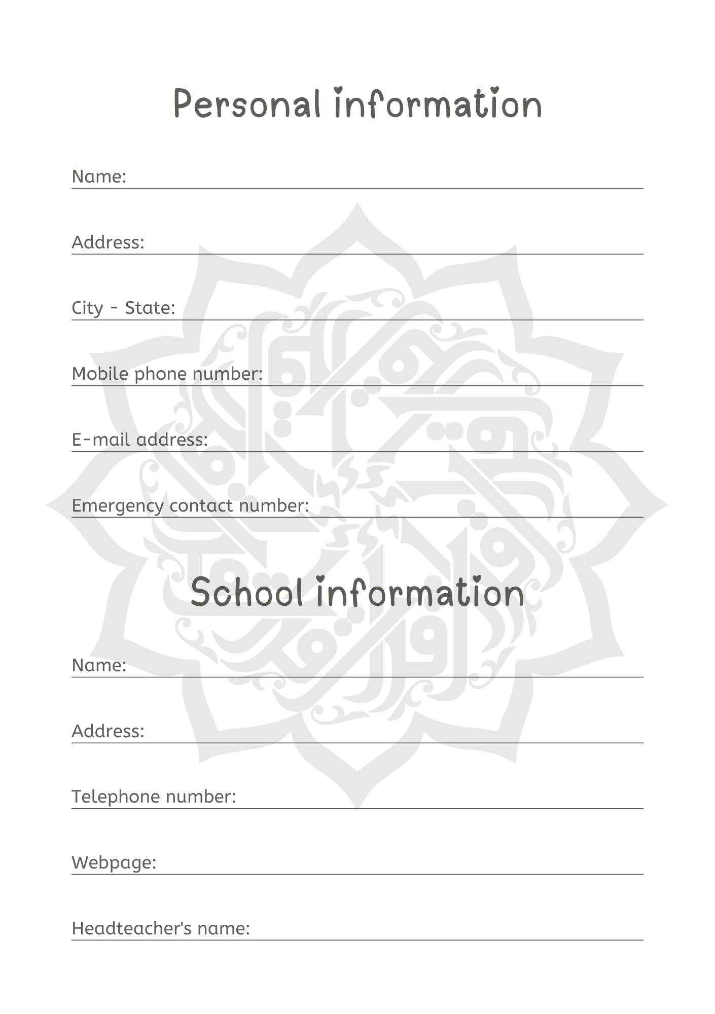 Sacred Geometry Journal – Arabic Kufic Star Design (Grid, Dotted, or Lined | 100–300 Pages)