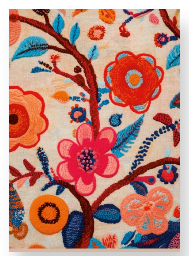 Threads of Bloom Lined Journal