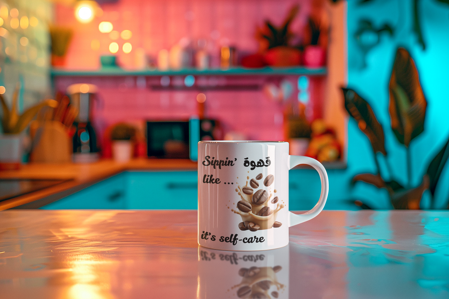Sippin’ Qahwa Like It’s Self-Care Arabic Coffee Mug