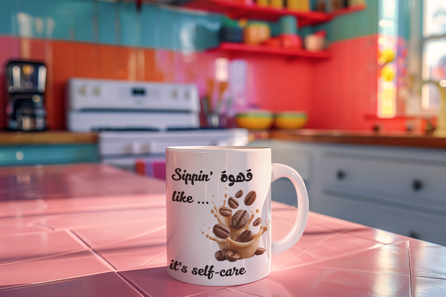Sippin’ Qahwa Like It’s Self-Care Arabic Coffee Mug